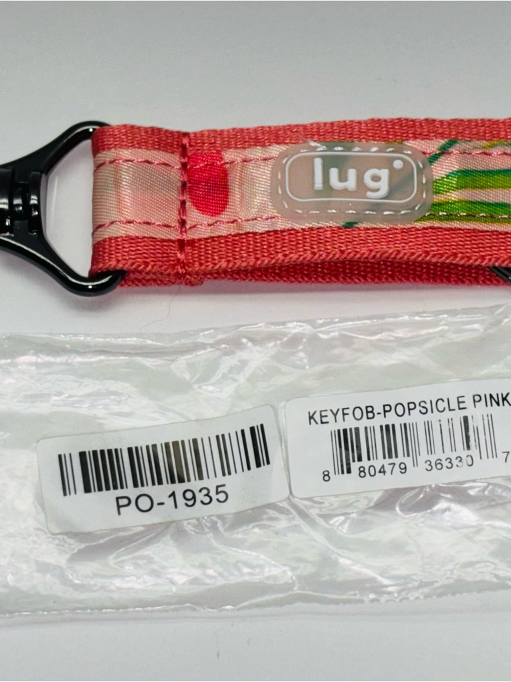 NWT Lug KEYFOB in POPSICLE PINK